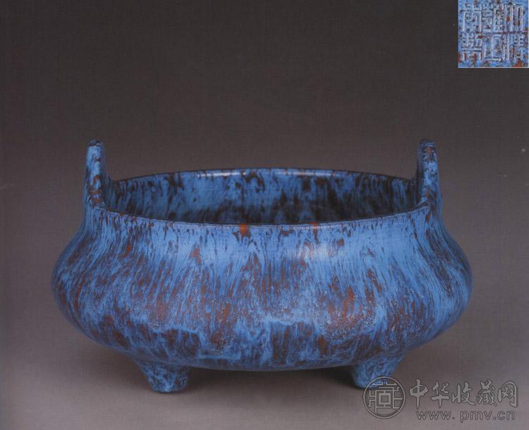 清雍正 炉钧釉香炉