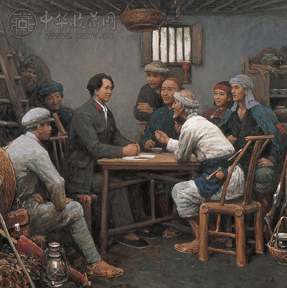 潘世勋 1966—1999年作 没有调查研究就没有发言权 布面油画