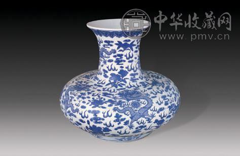 民国 青花云龙尊