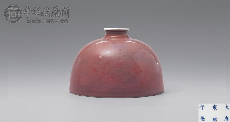 清康熙 豇豆红釉太白尊