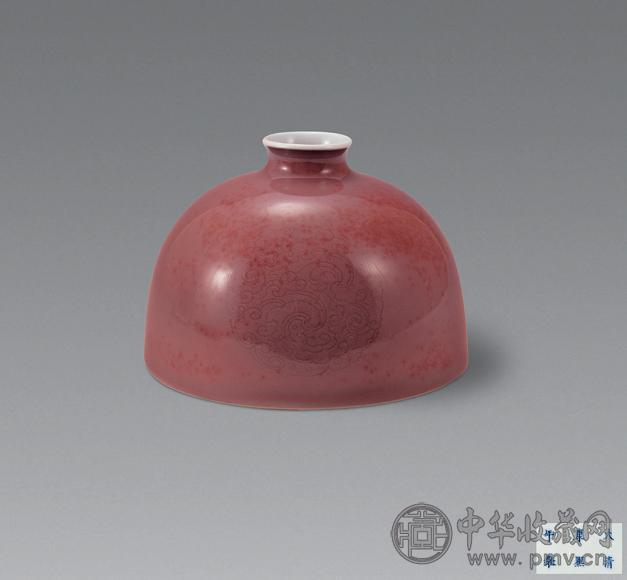 清康熙 豇豆红釉太白尊