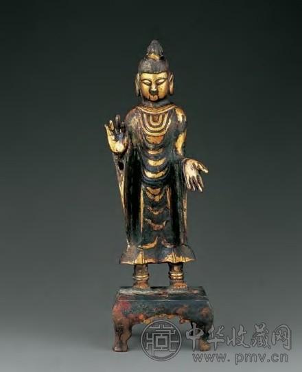 明 鎏金铜旃檀佛