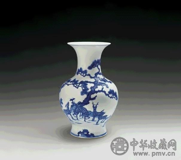 清光绪 青花受天百禄纹尊