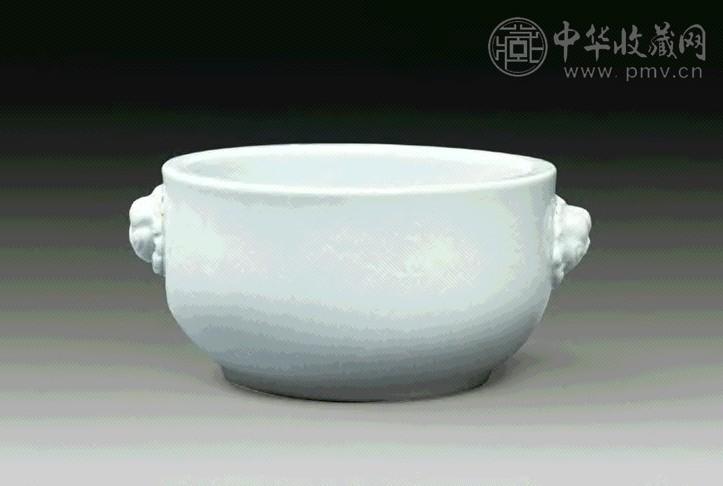 清 德化兽耳香炉