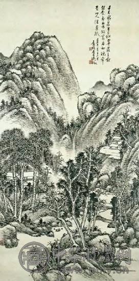 吴徵 现代 山水 轴