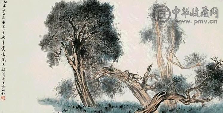 吴青霞 1955年作 清奇古怪图 镜心 设色纸本