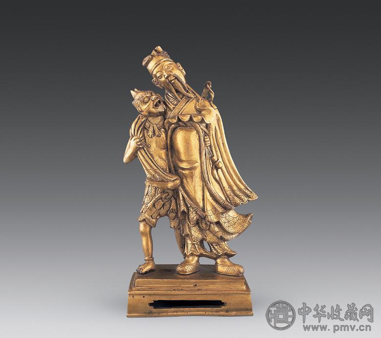 明 铜鎏金吕洞宾像