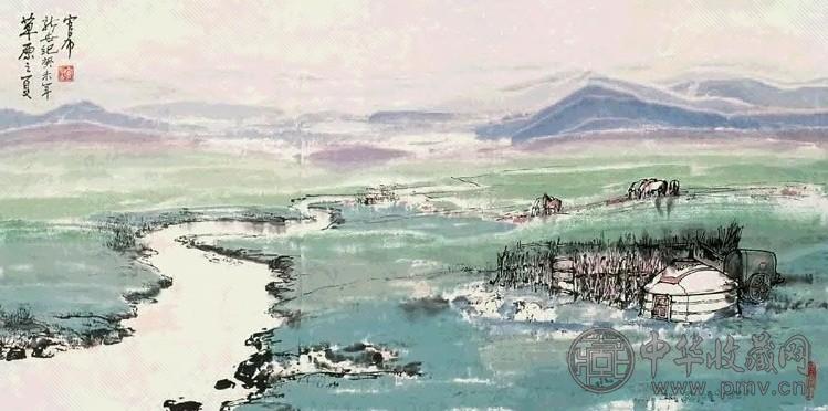 官布 2003年作 草原之夏 镜心 设色纸本