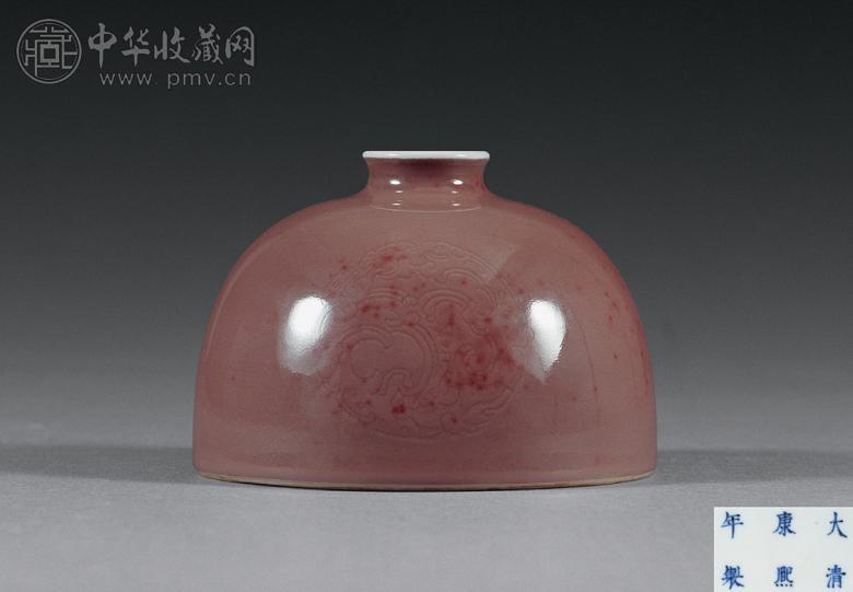 清康熙 豇豆红釉太白尊
