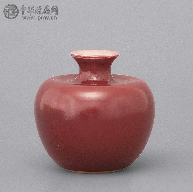 清 祭红苹果尊