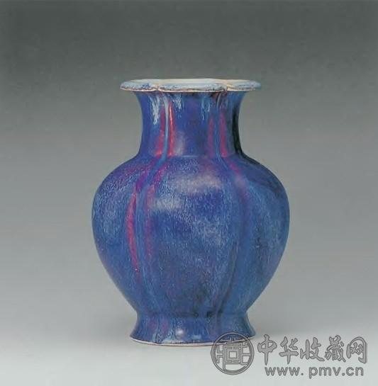 清乾隆 窑变釉石榴尊