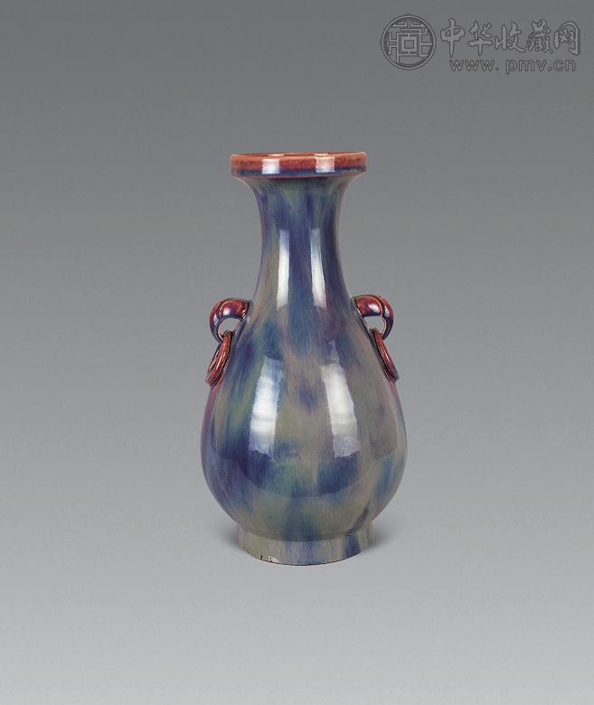 清乾隆 窑变釉象耳尊