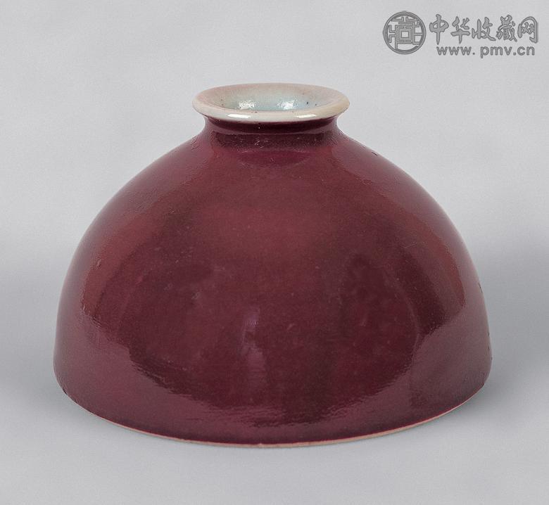 清 豇豆红釉太白尊