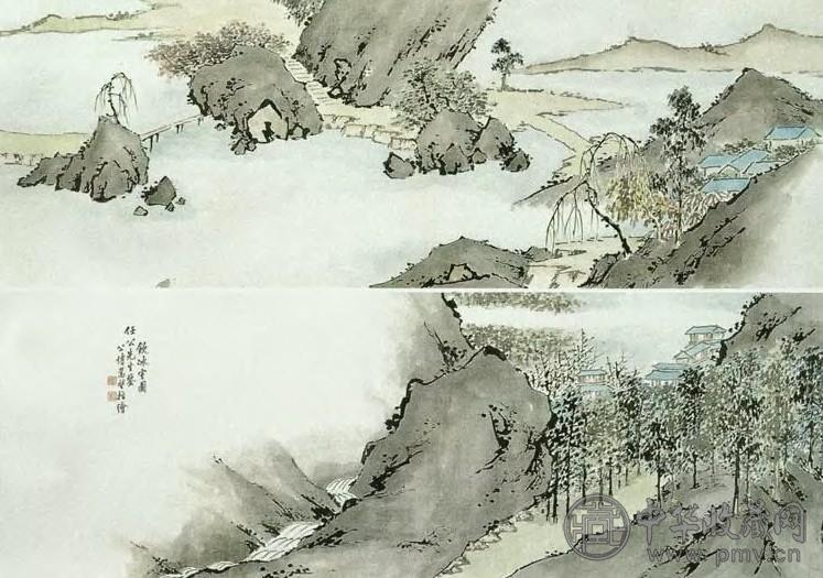 嵩堃 近代 饮冰室图 卷