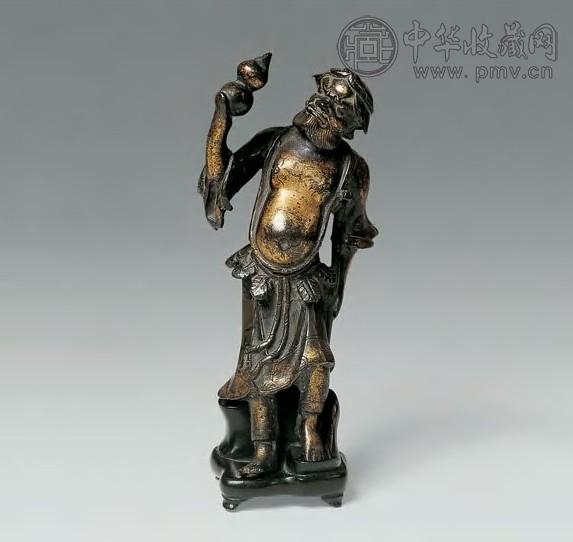 清 铜鎏金铁拐李