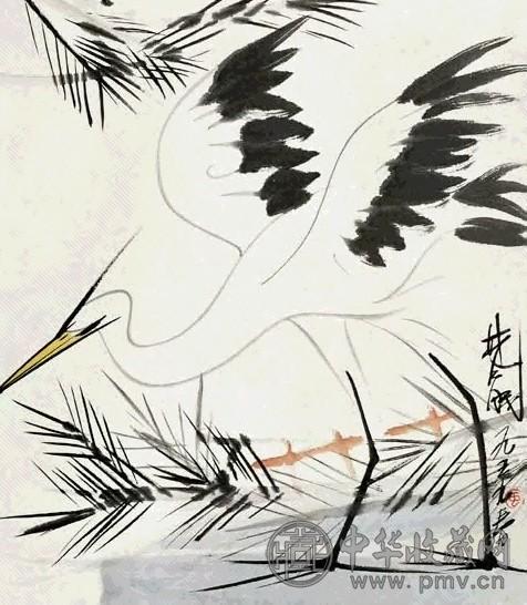 林风眠 花鸟 镜心