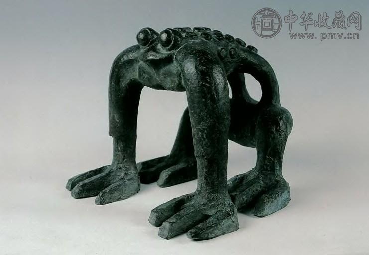 曾成钢 青蛙 青铜雕