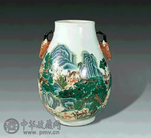 粉彩百鹿尊 粉彩百鹿尊