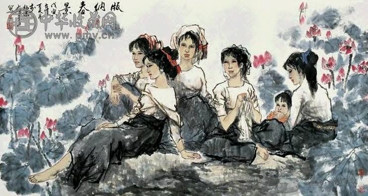 近现代 姚有多 版纳小景 镜片