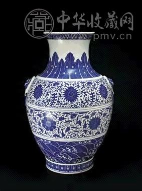 清光绪 青花缠枝莲纹尊