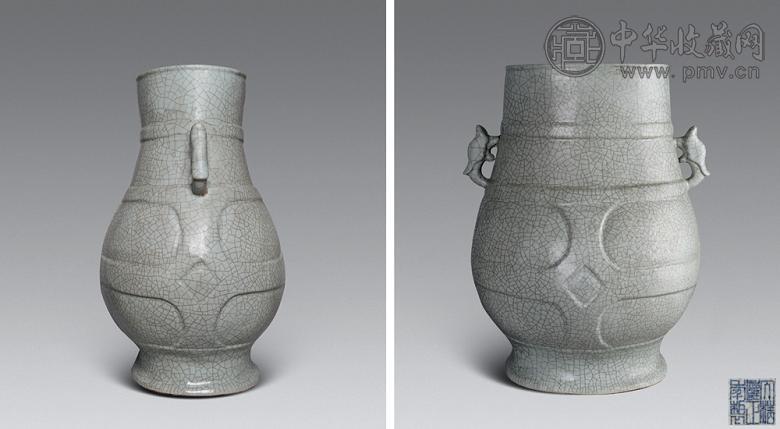 清 哥釉兽耳大尊