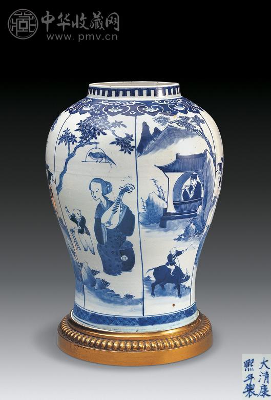 清康熙青花人物将军罐收藏资讯|艺术家|书画家|书画名人|书法家-中华收藏网