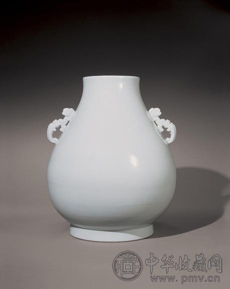 清乾隆 白釉鹿头尊