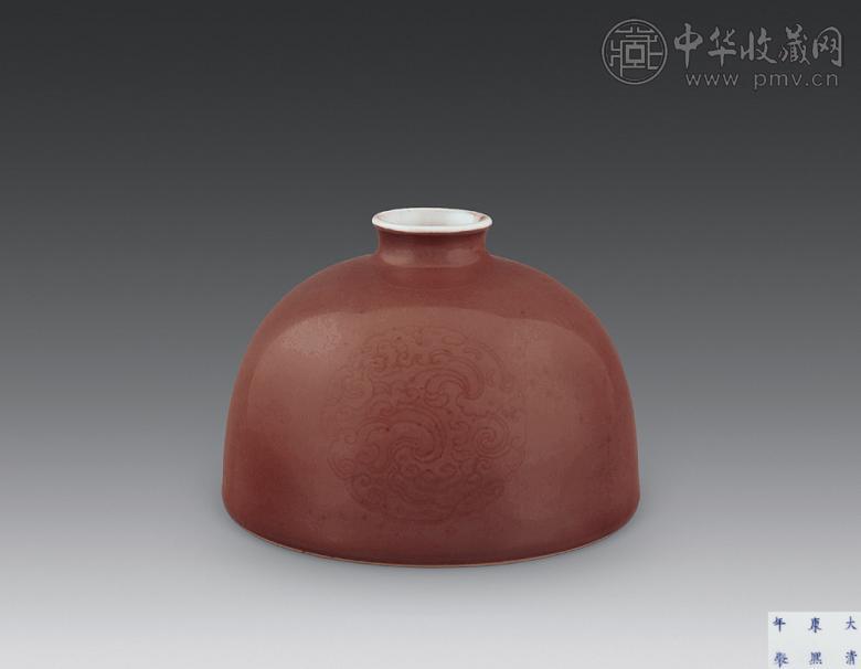 清康熙 豇豆红太白尊