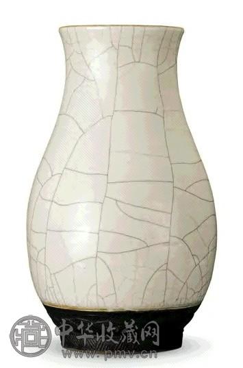 清 哥釉铁花广口尊