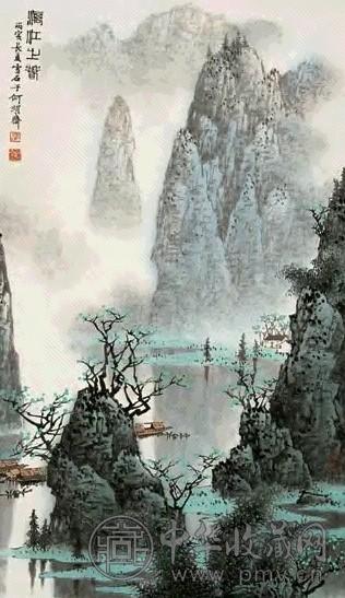 白雪石 丛江之春 立轴 设色纸本 白雪石 丛江之春 立轴 设色纸本