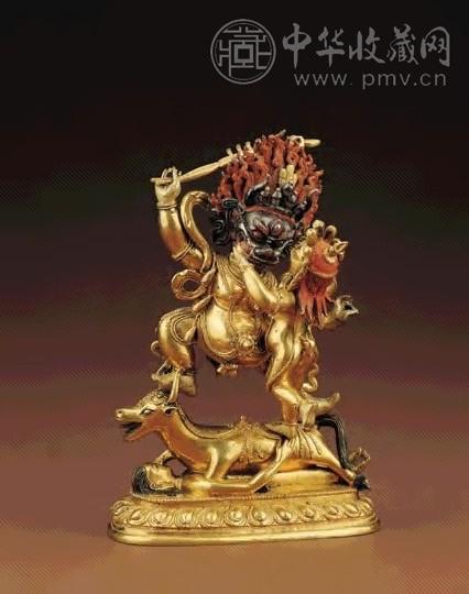 清中期 铜鎏金地狱主