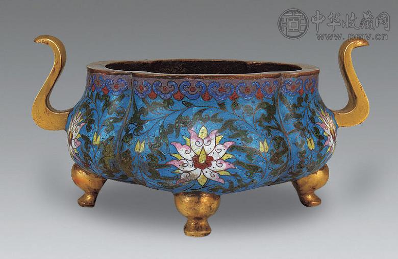清 景泰蓝香炉