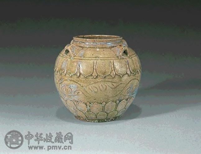 隋 青釉四系罐
