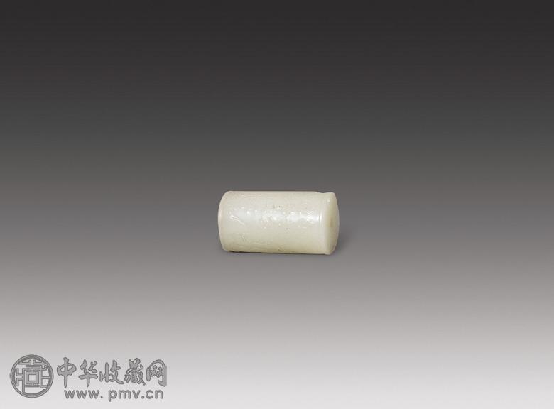 清 白玉诗文子冈款勒子