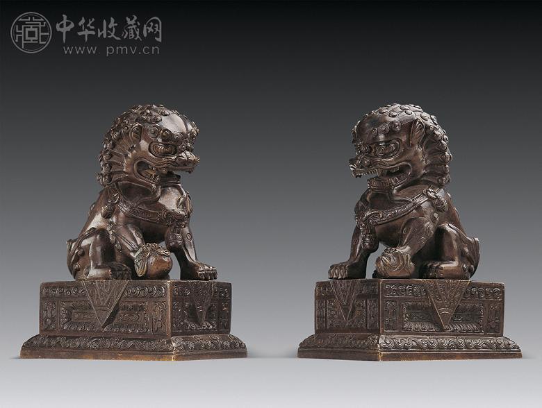 清 铜狮子