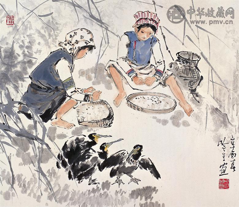 宋吟可 辛酉(1981年)作 收获 镜心 设色纸本