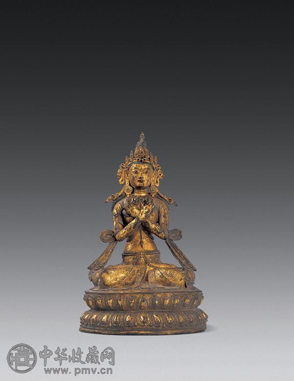 明 铜鎏金大持金刚像