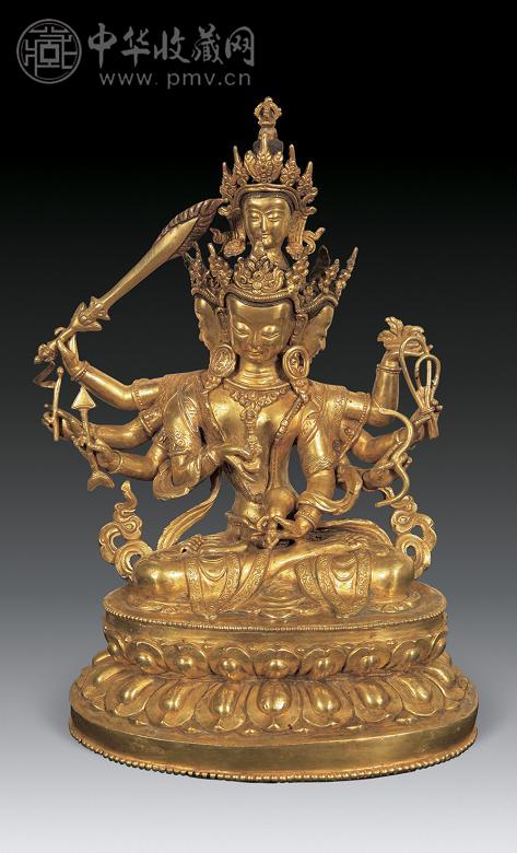 清 铜鎏金金刚萨埵