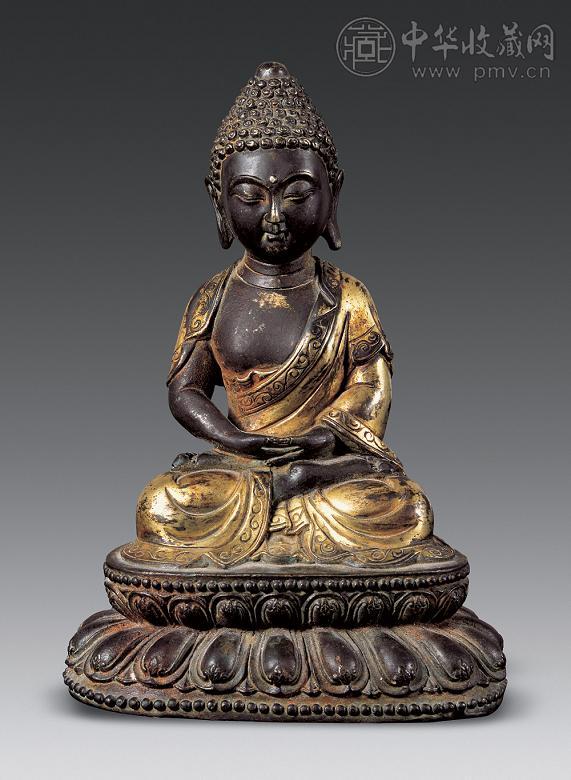 明代 铜鎏金佛像