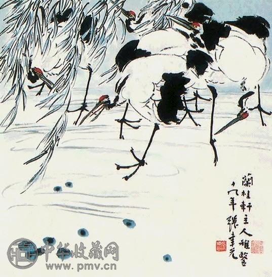 张聿光 鹤 立轴 纸本 张聿光 鹤 立轴 纸本