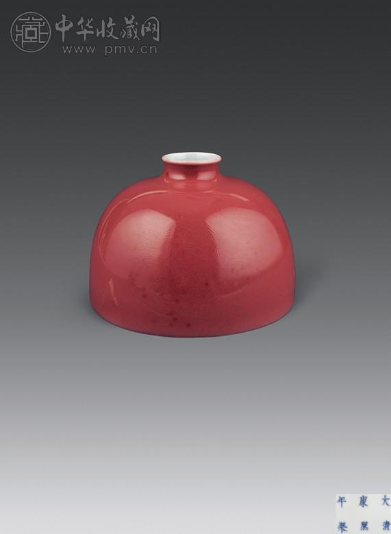 清康熙 豇豆红太白尊