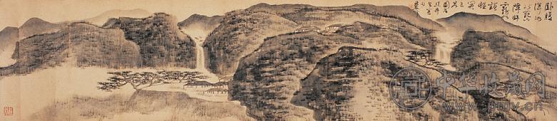 谢稚柳 山水 镜心