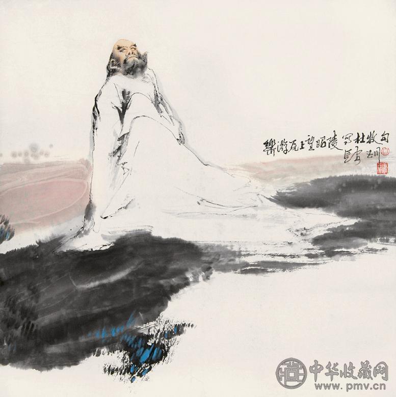 乔玉川 人物 镜心 设色纸本