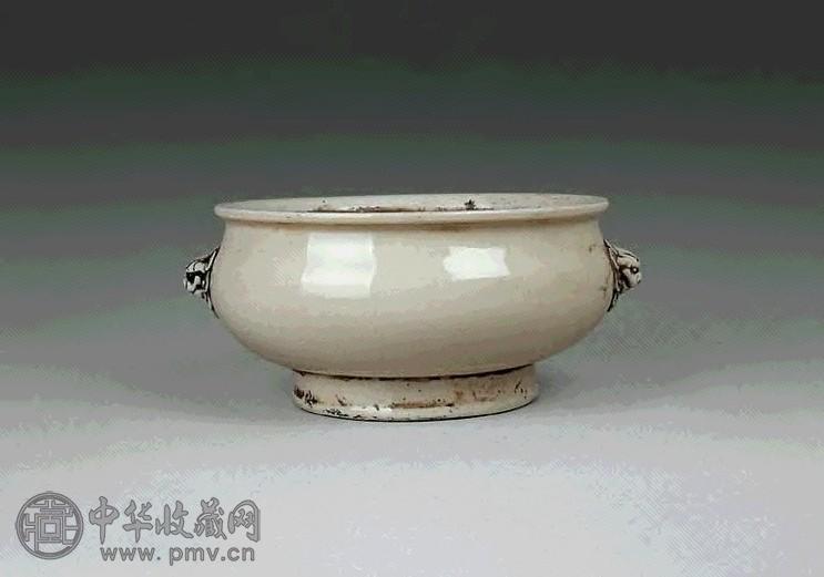 清 德化兽耳炉