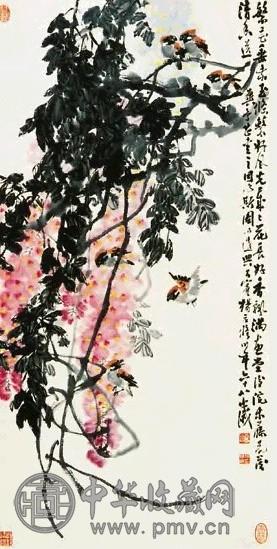 杨应修 花鸟 立轴 纸本