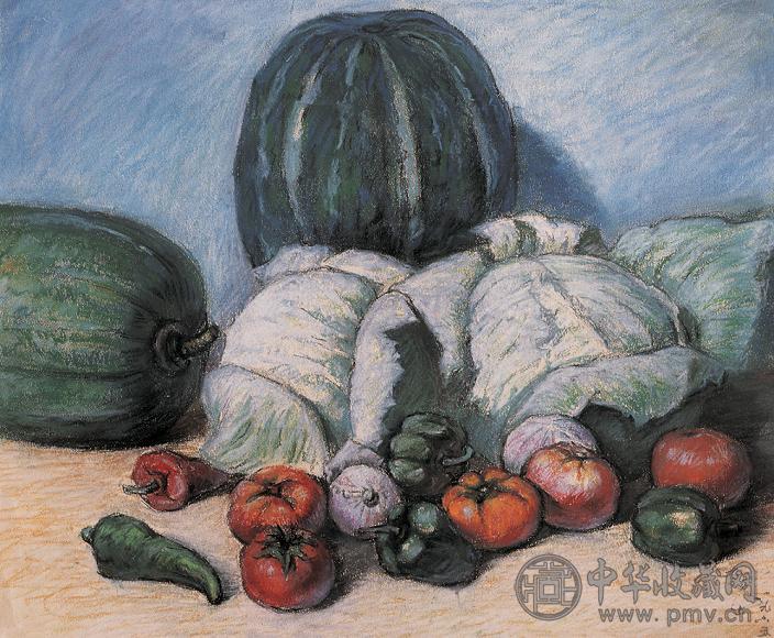 李超士 蔬果 粉画