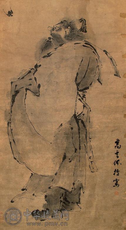 高其佩钟馗立轴水墨纸本收藏资讯|艺术家|书画家|书画名人|书法家-中华