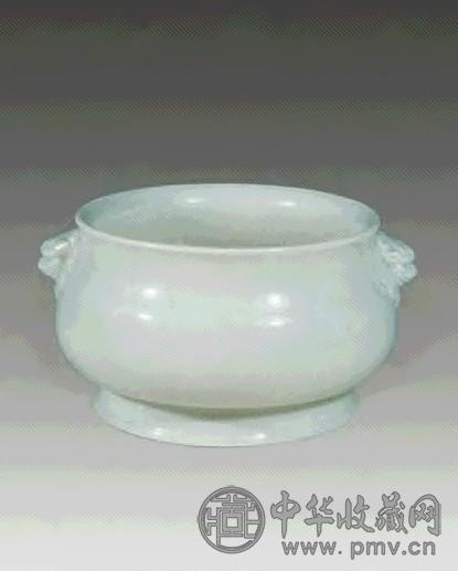 清 建瓷狮耳炉