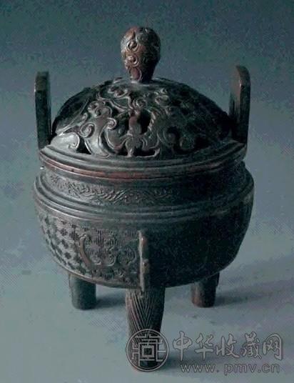 十八/十九世纪 铜三足炉连盍