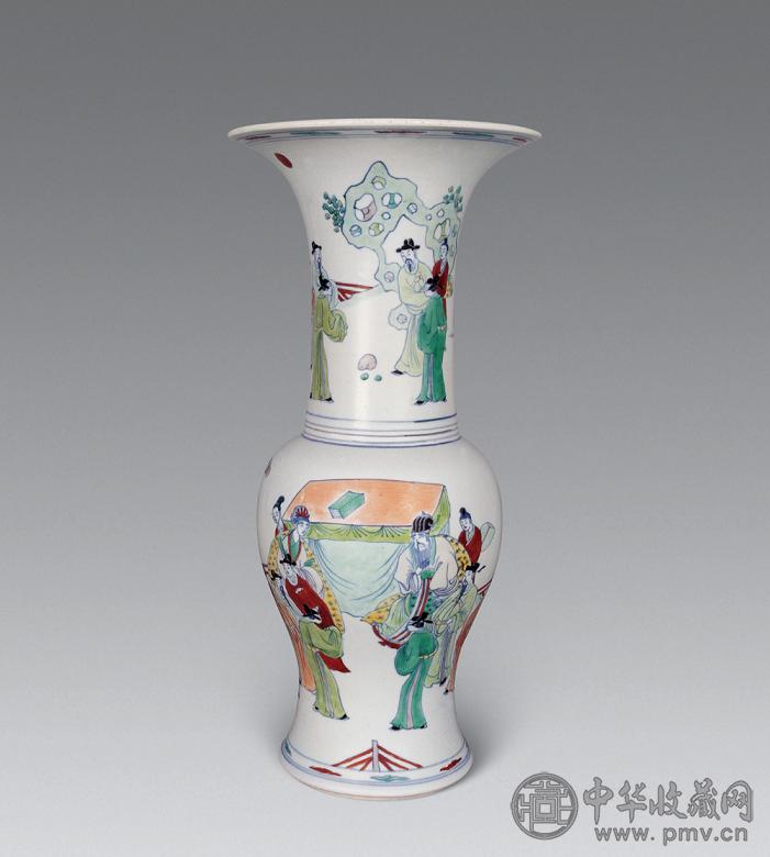 清康熙 斗彩人物故事凤尾尊